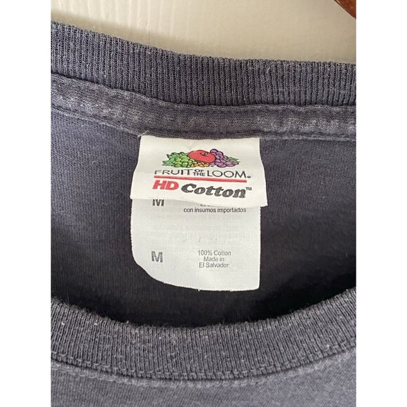 Eat Sleep Invest Repeat Gray S/S T-Shirt Men's Size M Graphic Tee Fruit Of Loom - Picture 8 of 10